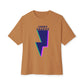 Layered Bolt Vibe Unisex Oversized Boxy tee