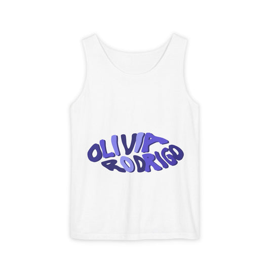 Olivia Rodrigo Wavy Text-Dyed Tank Top