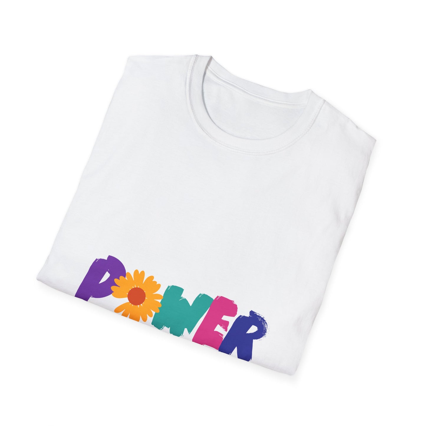 Retro Flower Power Color Pop Unisex Softstyle Tee