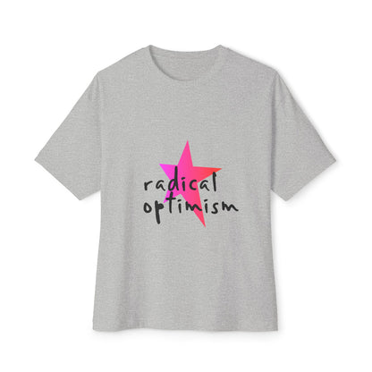 Flame Script Statement Unisex Oversized Boxy Tee