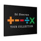Matte Stretched Canvas, 1.25" Depth – Ed Sheeran Black Edition