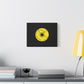 Minimalist Black Disc Outline Canvas