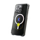 Gradient Moon and Star Emblem Magnetic Clear Impact case