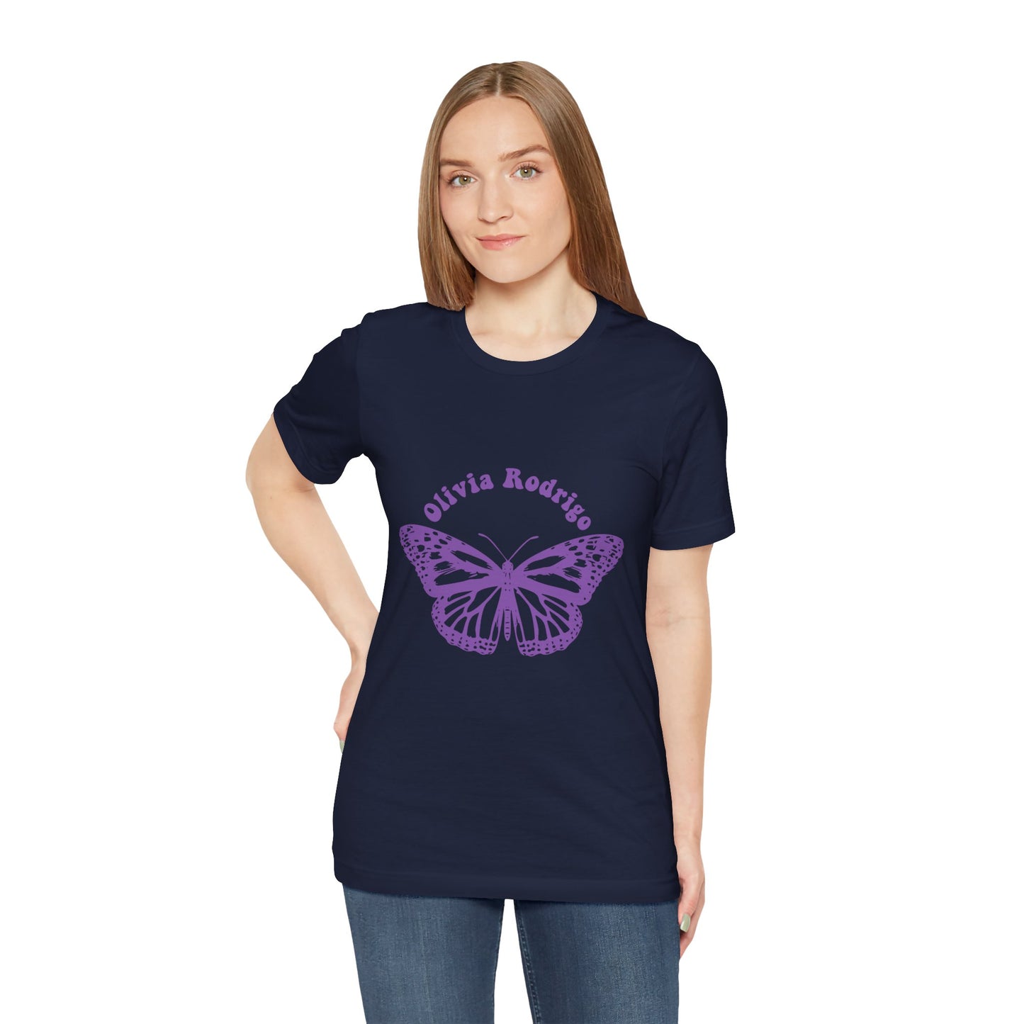 Olivia Rodrigo Unisex Jersey Short Sleeve Tee - With Butterfly