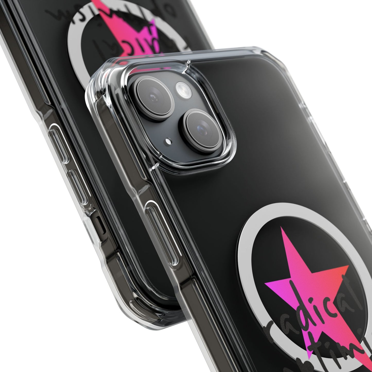 Flame Script Statement Magnetic Clear Impact case