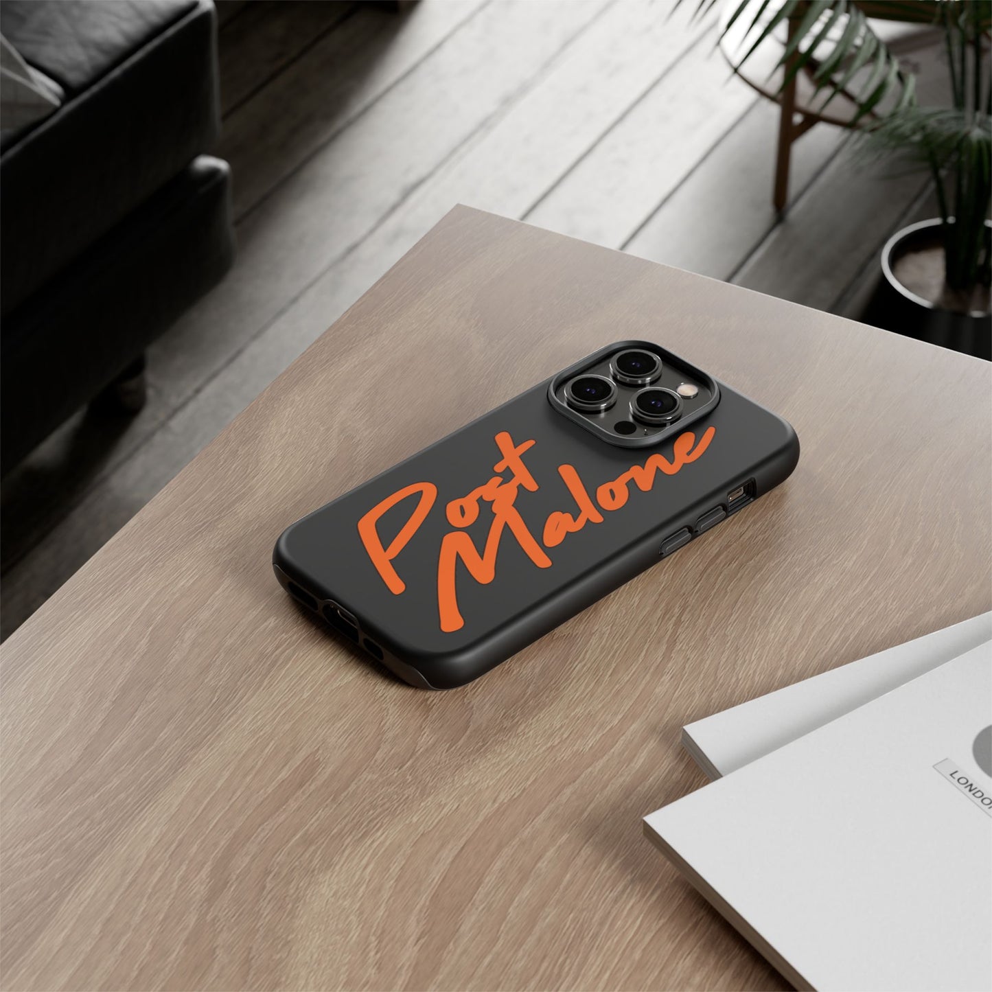 Tough iPhone Case (12–16 Pro Max) – Post Malone Name Design