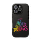 Premium Tough Case for iPhone 12 to 16 Pro Max Showcasing Coldplay’s Iconic A Head Full of Dreams