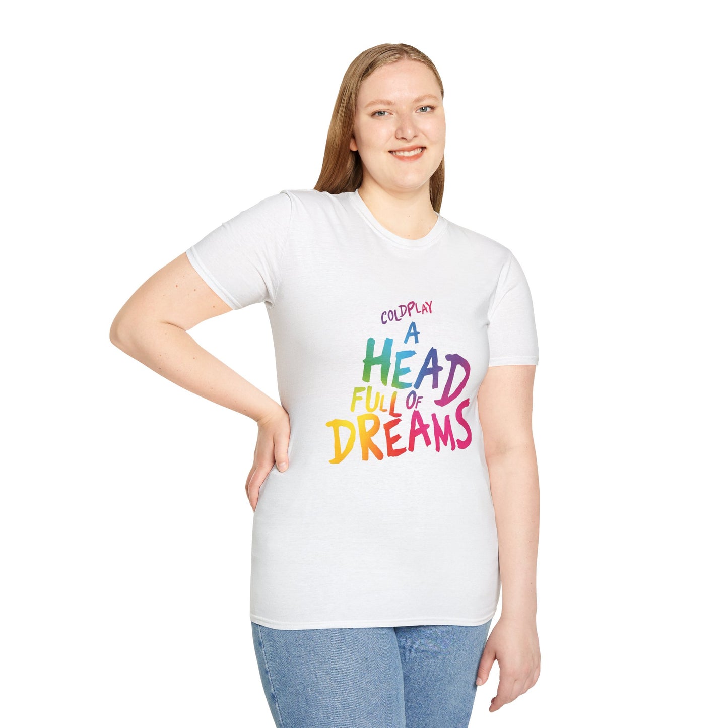 Unisex Softstyle T-Shirt Inspired by Coldplay’s Iconic A Head Full of Dreams