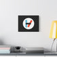 Circle Flame Matte Canvas