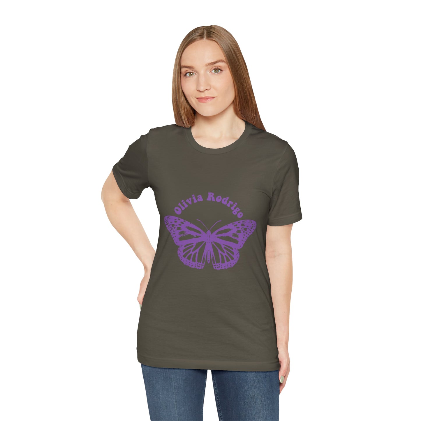 Olivia Rodrigo Unisex Jersey Short Sleeve Tee - With Butterfly