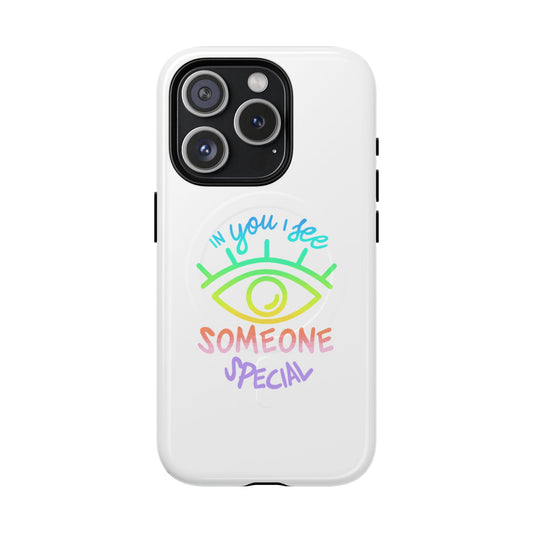 Vibrant Eye and Text Tough Magnetic Case