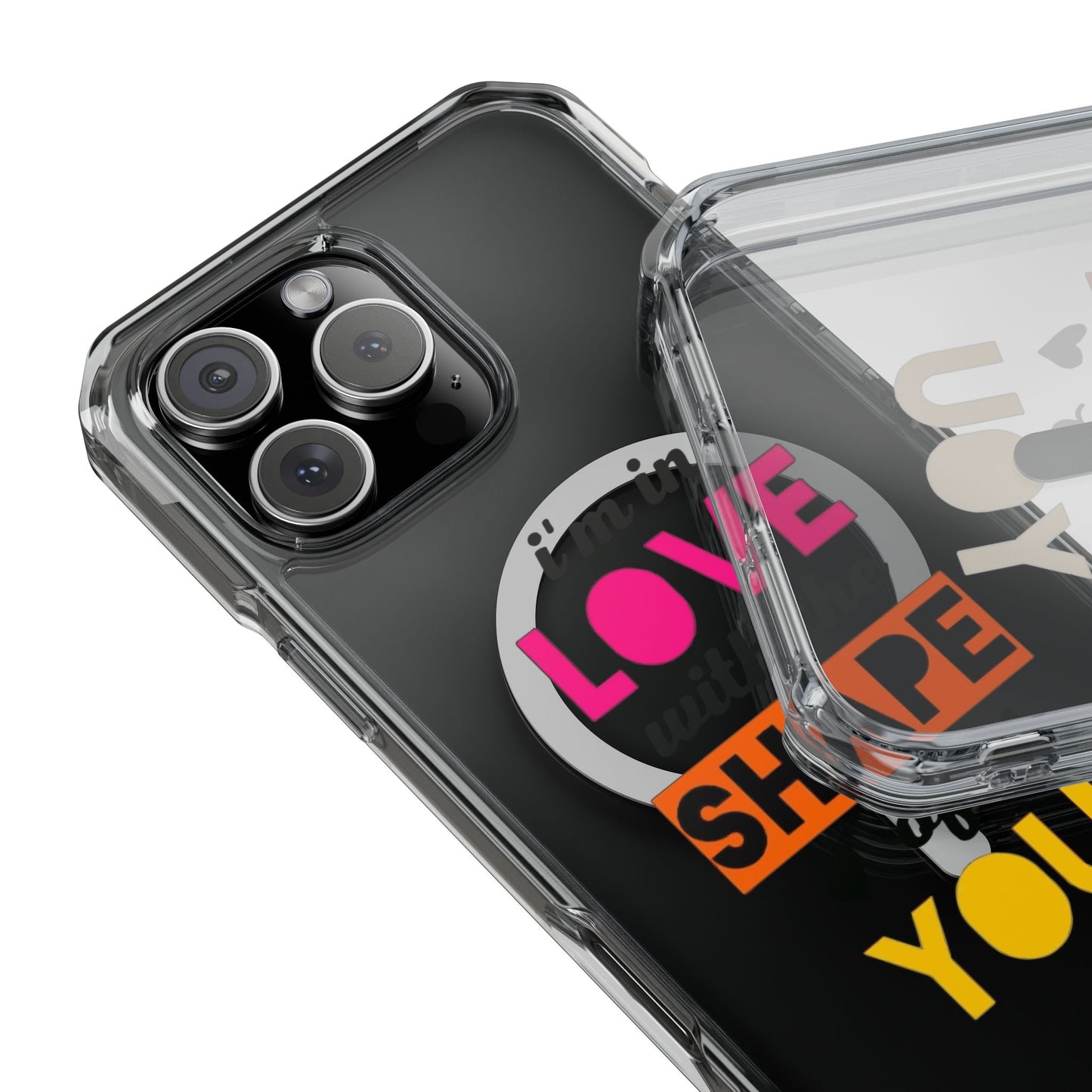 Orange Divide Symbol Magnetic Clear Impact Case