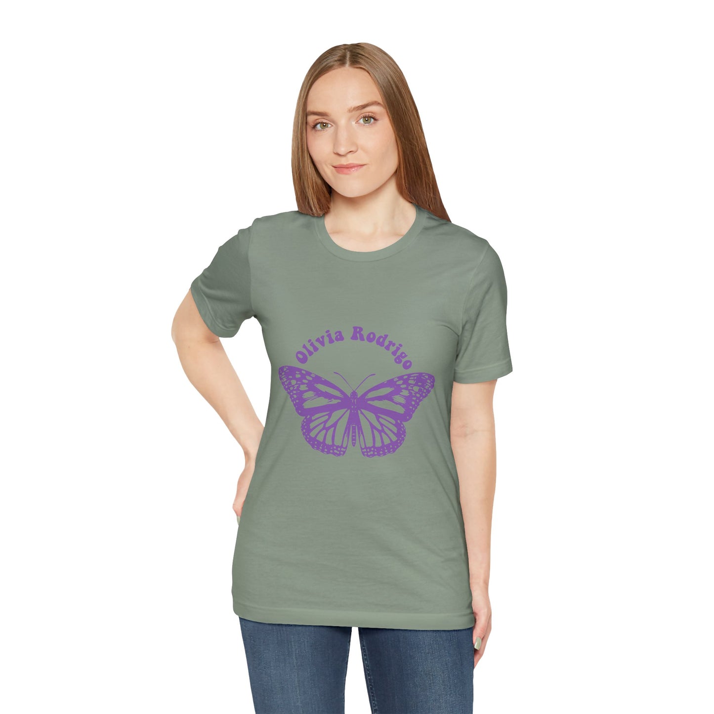 Olivia Rodrigo Unisex Jersey Short Sleeve Tee - With Butterfly