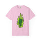 Green Flame Icon Unisex Dyed T-shirt