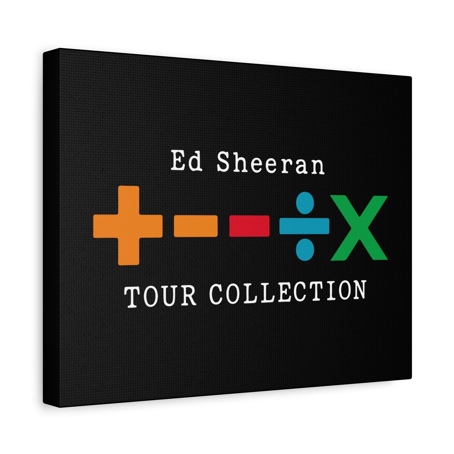 Matte Stretched Canvas, 1.25" Depth – Ed Sheeran Black Edition