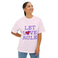 Let Love Rule (Remix) Unisex Oversized Boxy tee