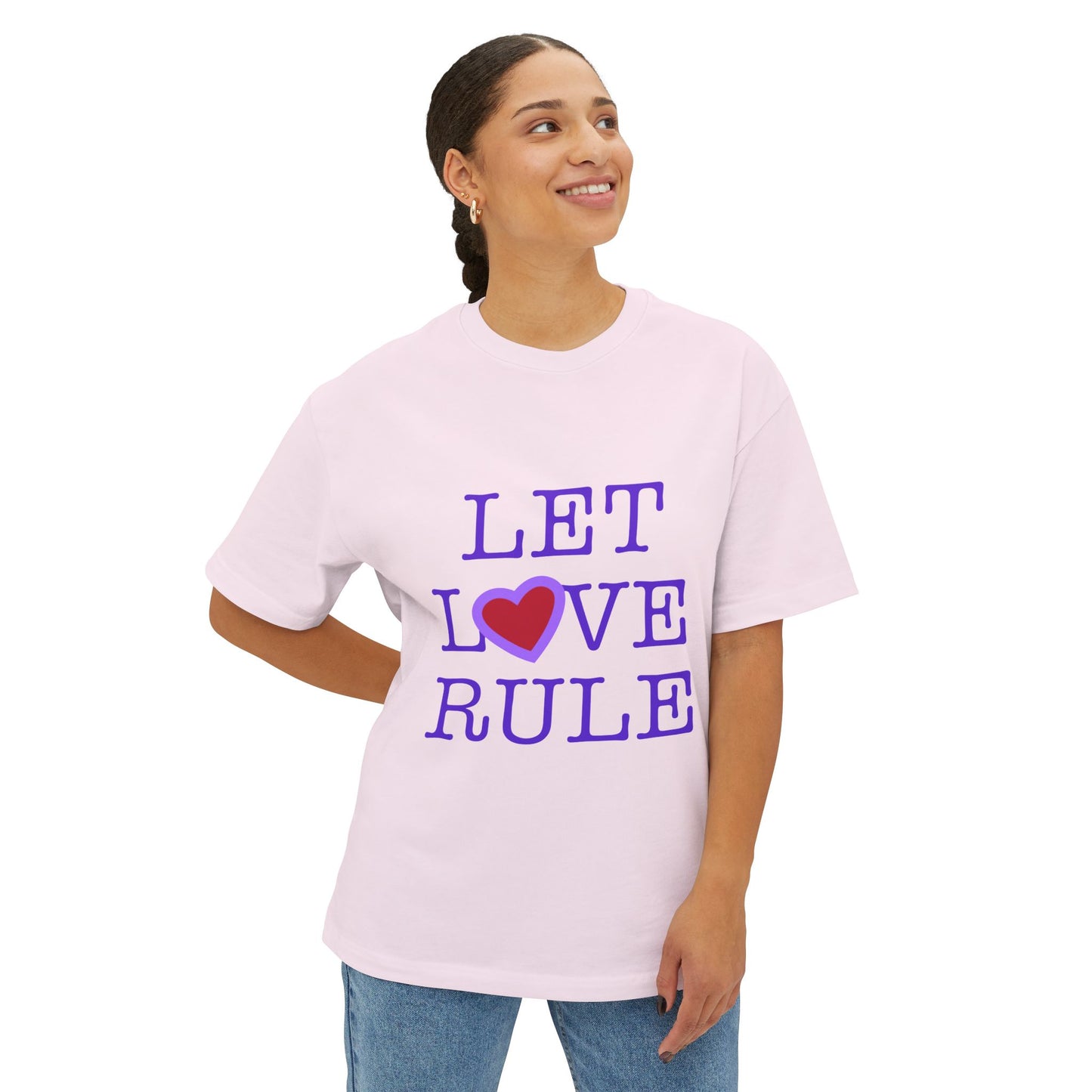 Let Love Rule (Remix) Unisex Oversized Boxy tee