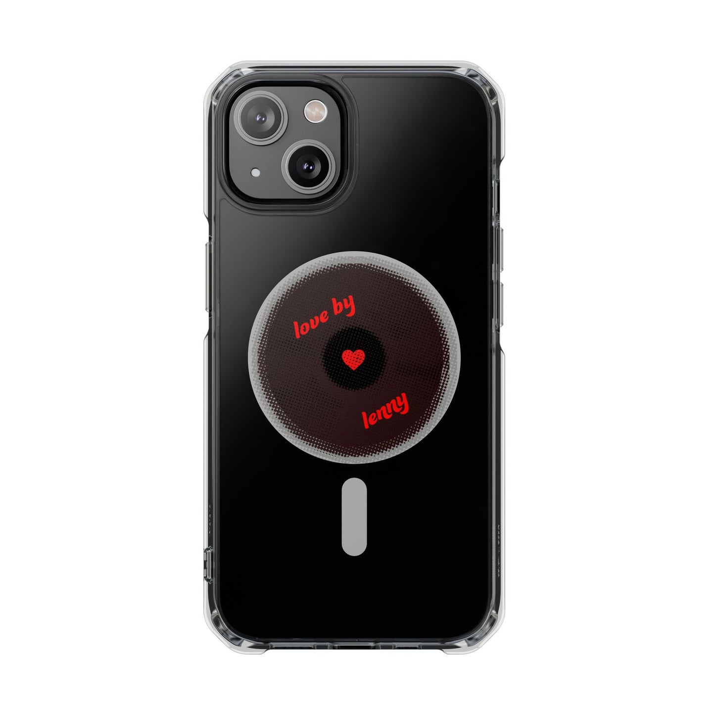 Vinyl Love Spin Magnetic clear Impact case
