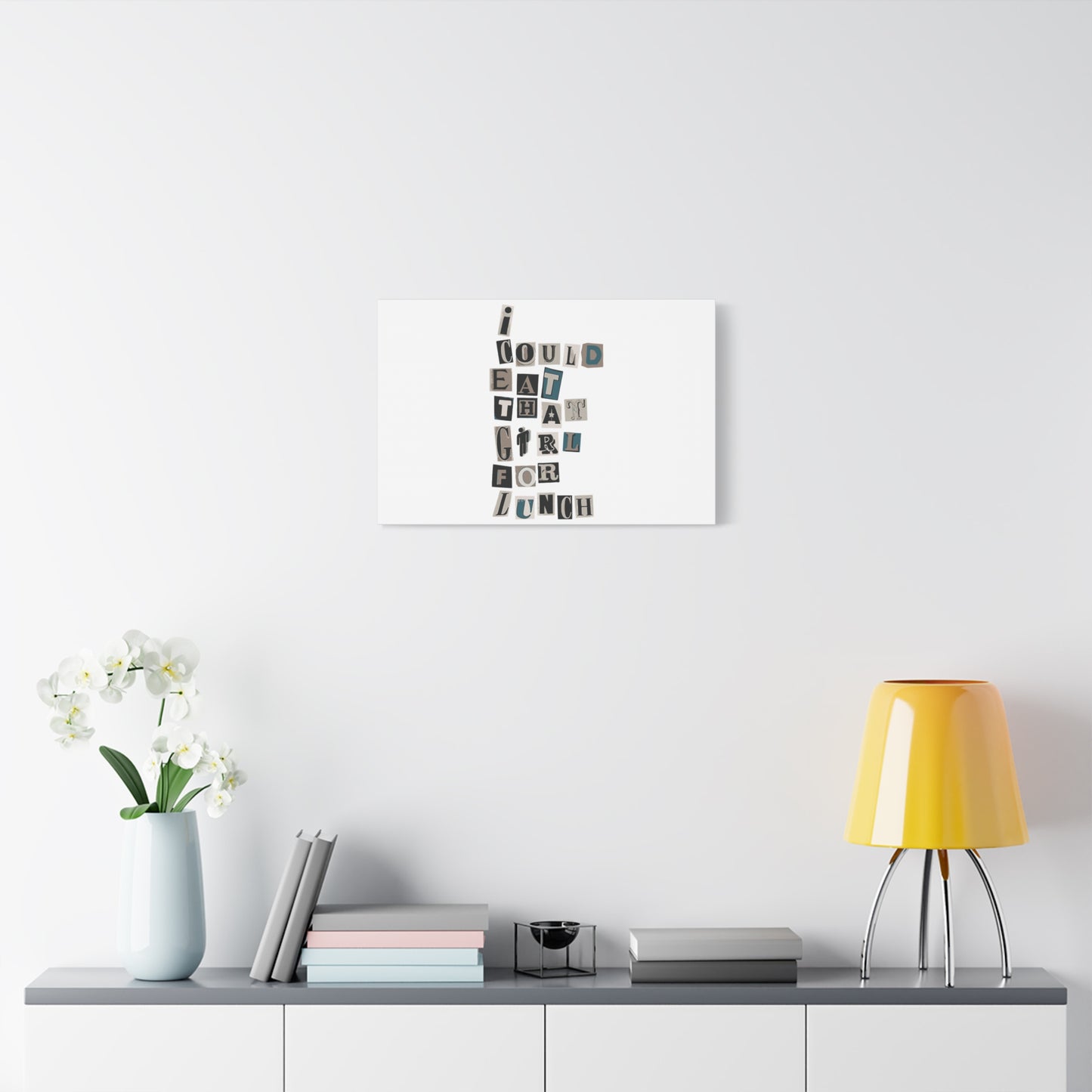 Mixed Message Collage Matte Canvas