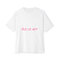 Handwritten Heart Doodle Oversized Boxy Tee
