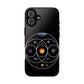 Premium Tough Case for iPhone 12 to 16 Pro Max Showcasing Coldplay’s Illustration Concept