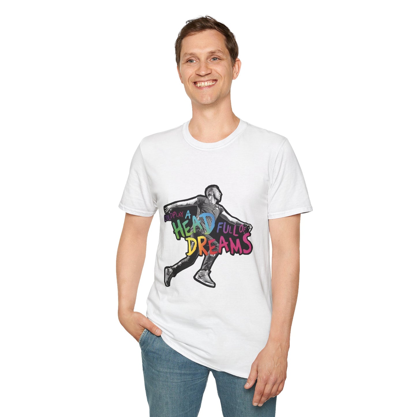 Unisex Softstyle T-Shirt Inspired by Coldplay A Head Full of Dreams Chris