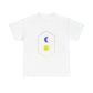Gradient Moon and Star Emblem Unisex Cotton Tee
