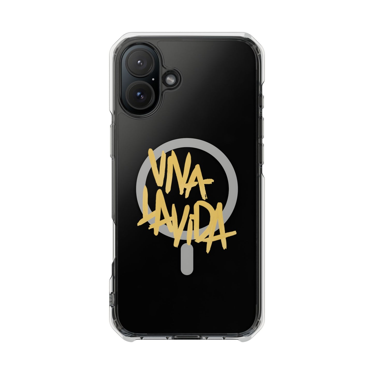 Golden Brush Script Magnetic Clear Impact case