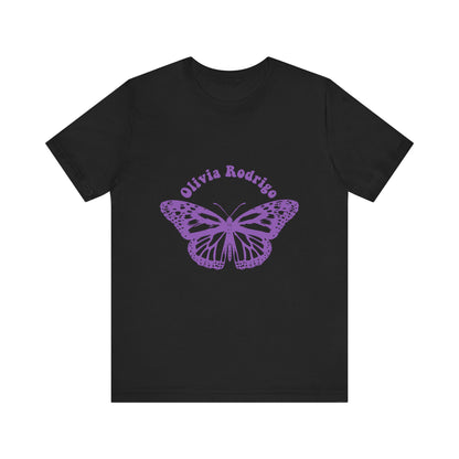 Olivia Rodrigo Unisex Jersey Short Sleeve Tee - With Butterfly
