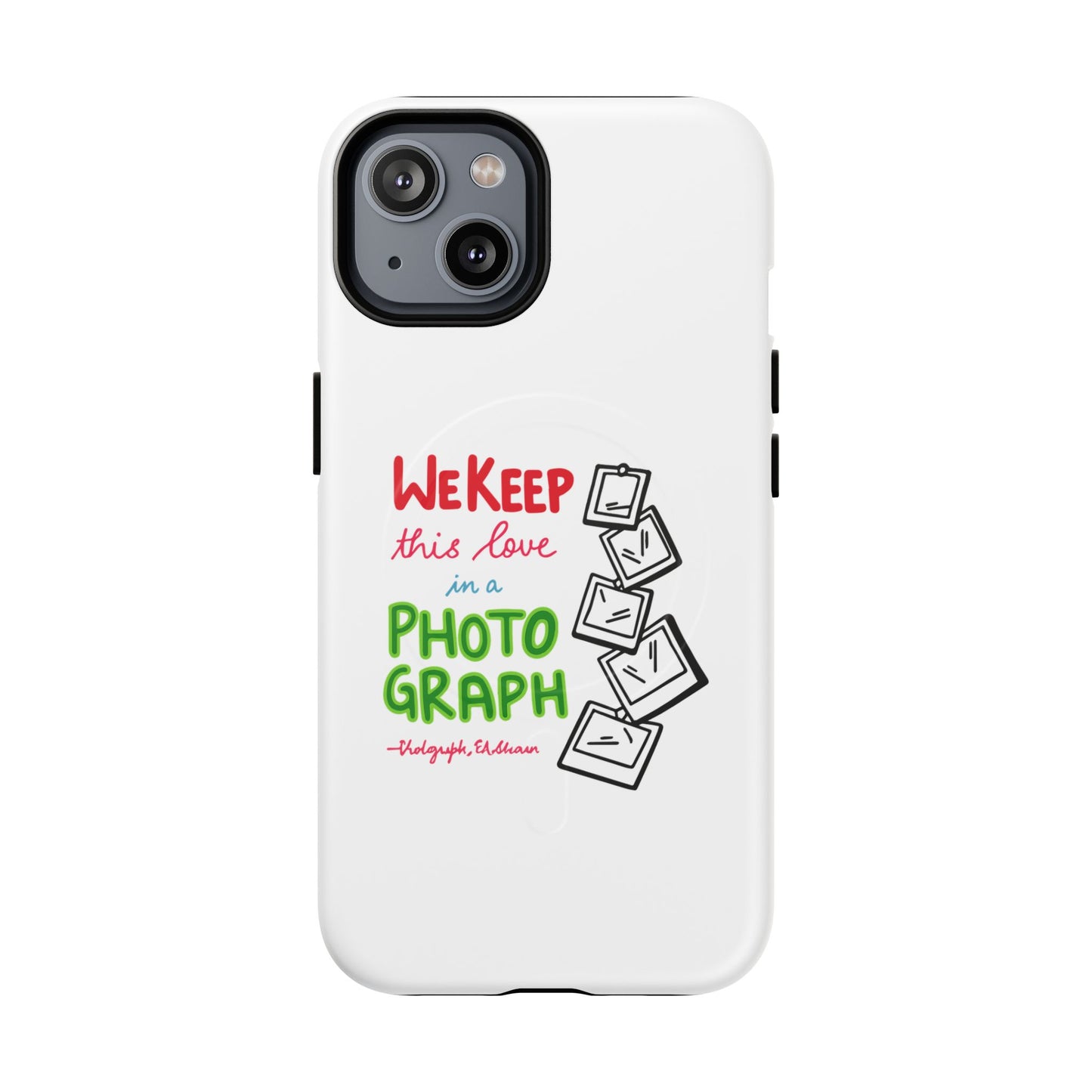 White Paw Print Tough Magnetic case
