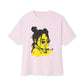 Neon Mood Portrait Unisex Oversized Tee
