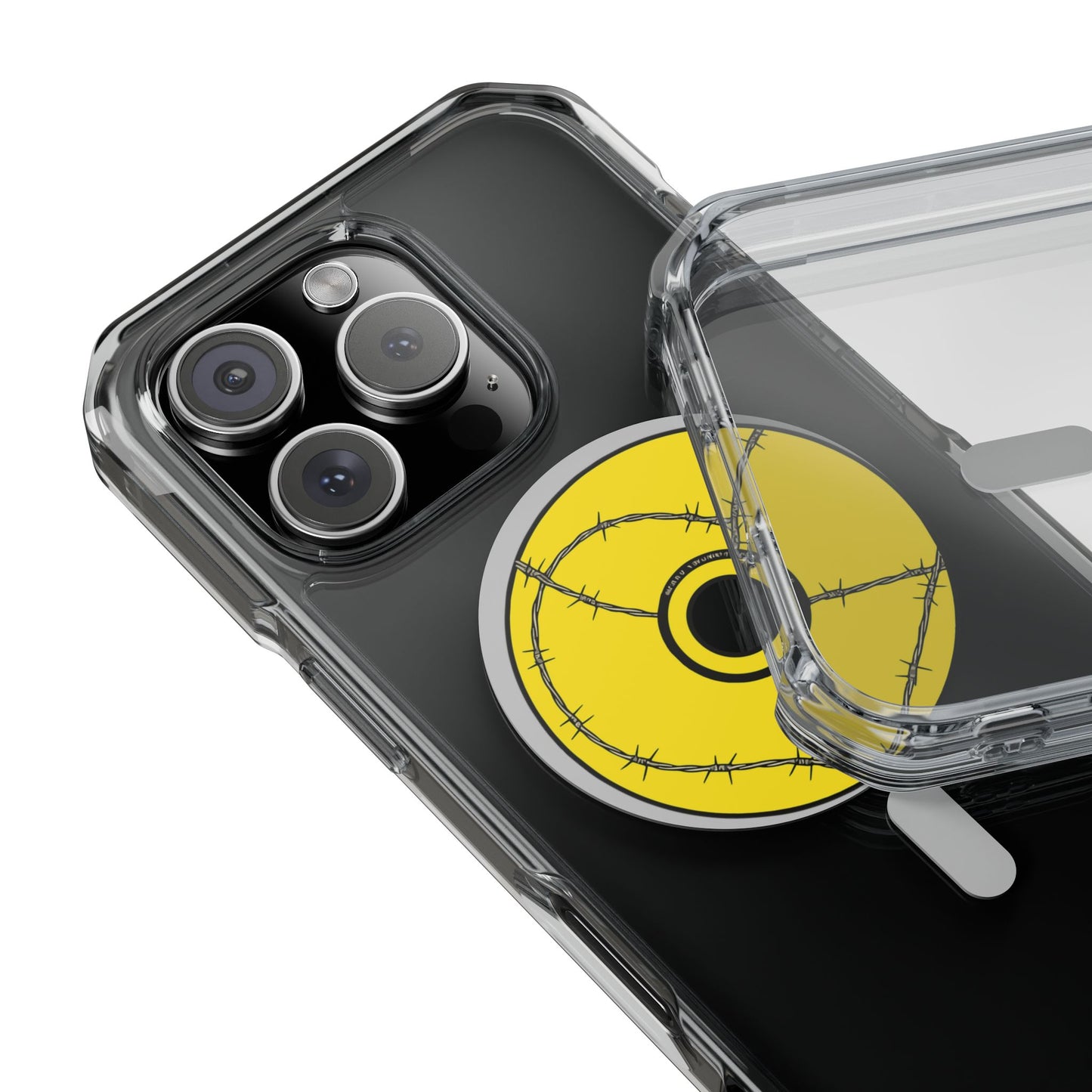 Minimalist Black Disc Outline Magnetic Impact Case