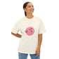 Pastel Planet & Universe Unisex Oversized Boxy Tee