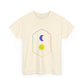 Gradient Moon and Star Emblem Unisex Cotton Tee
