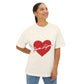 Heartbeat Love Unisex Oversized Boxy Tee