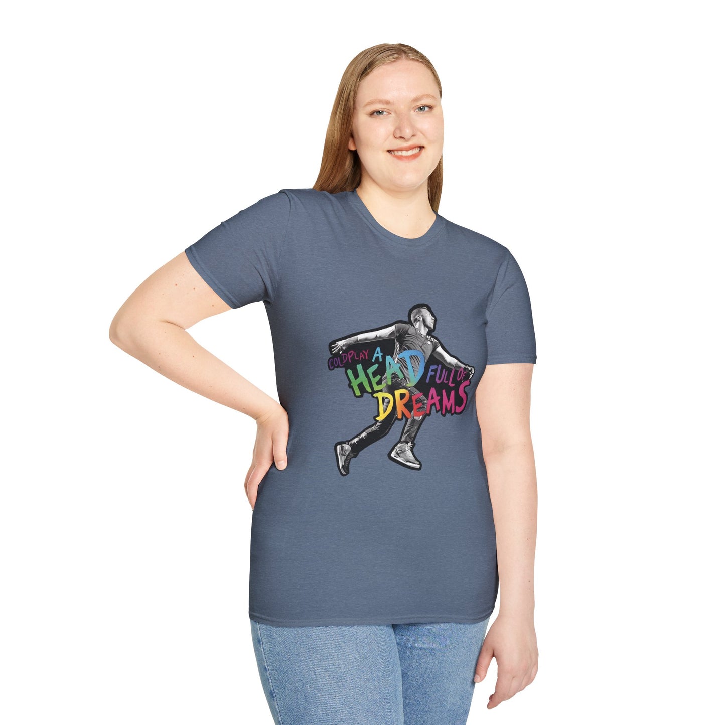 Unisex Softstyle T-Shirt Inspired by Coldplay A Head Full of Dreams Chris