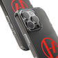 Crimson Orbit Clear Case