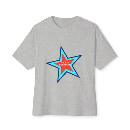 Power of Positivity Star Unisex Oversized Boxy Tee