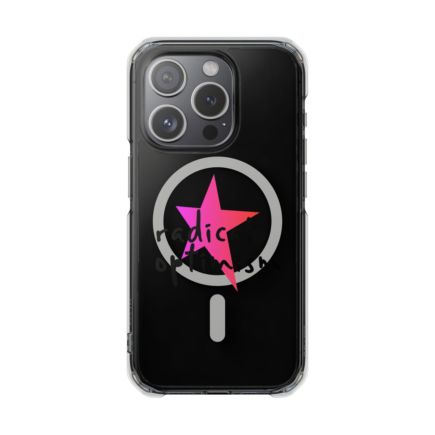 Flame Script Statement Magnetic Clear Impact case