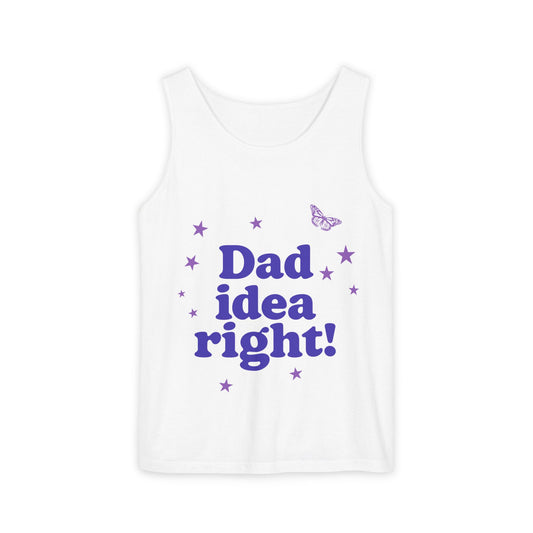 Dad Idea Right! Star & Butterfly-Dyed Tank Top