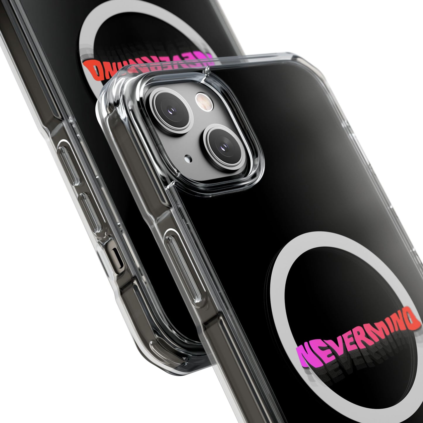 Wavy Groovy Typography Magnetic Clear Impact case