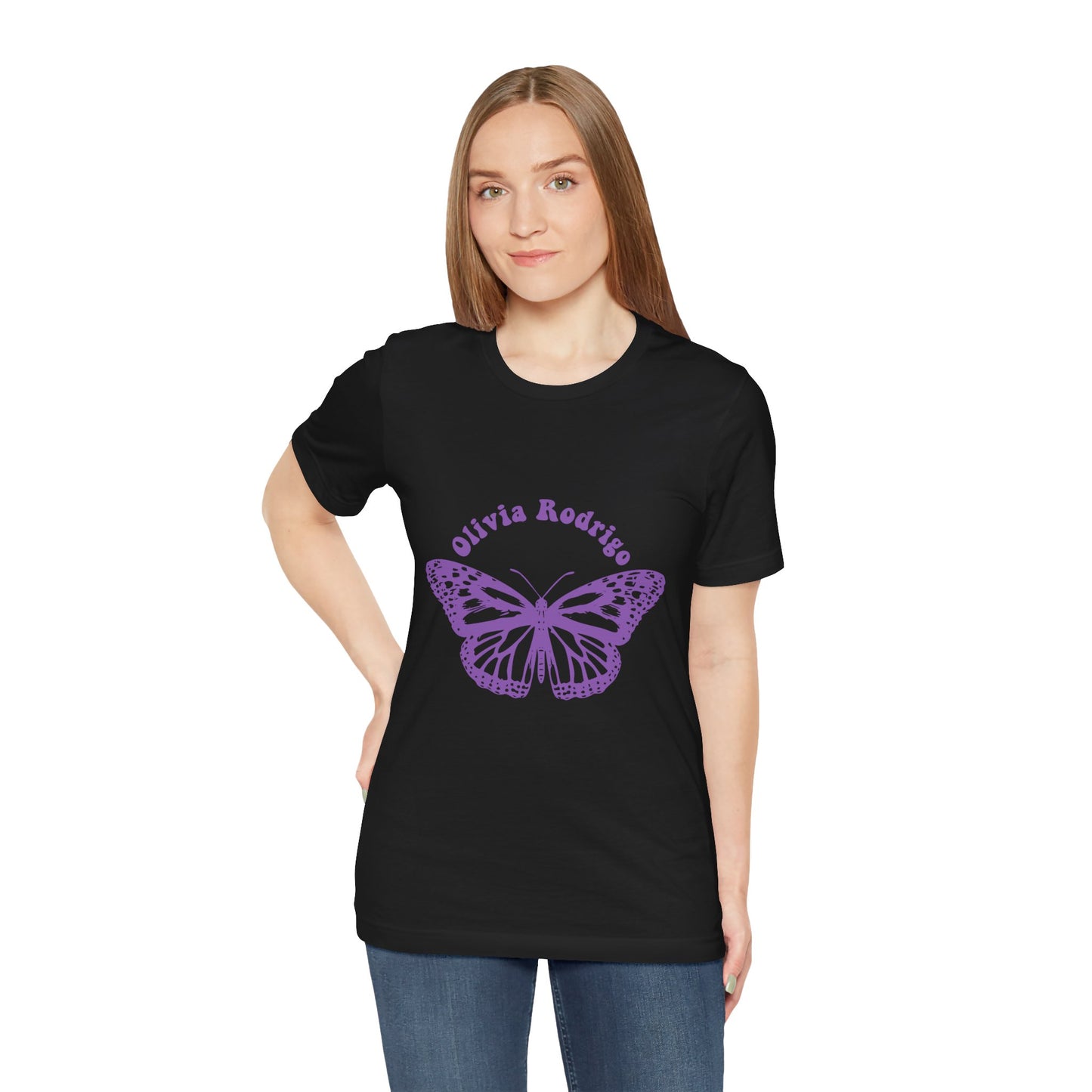 Olivia Rodrigo Unisex Jersey Short Sleeve Tee - With Butterfly