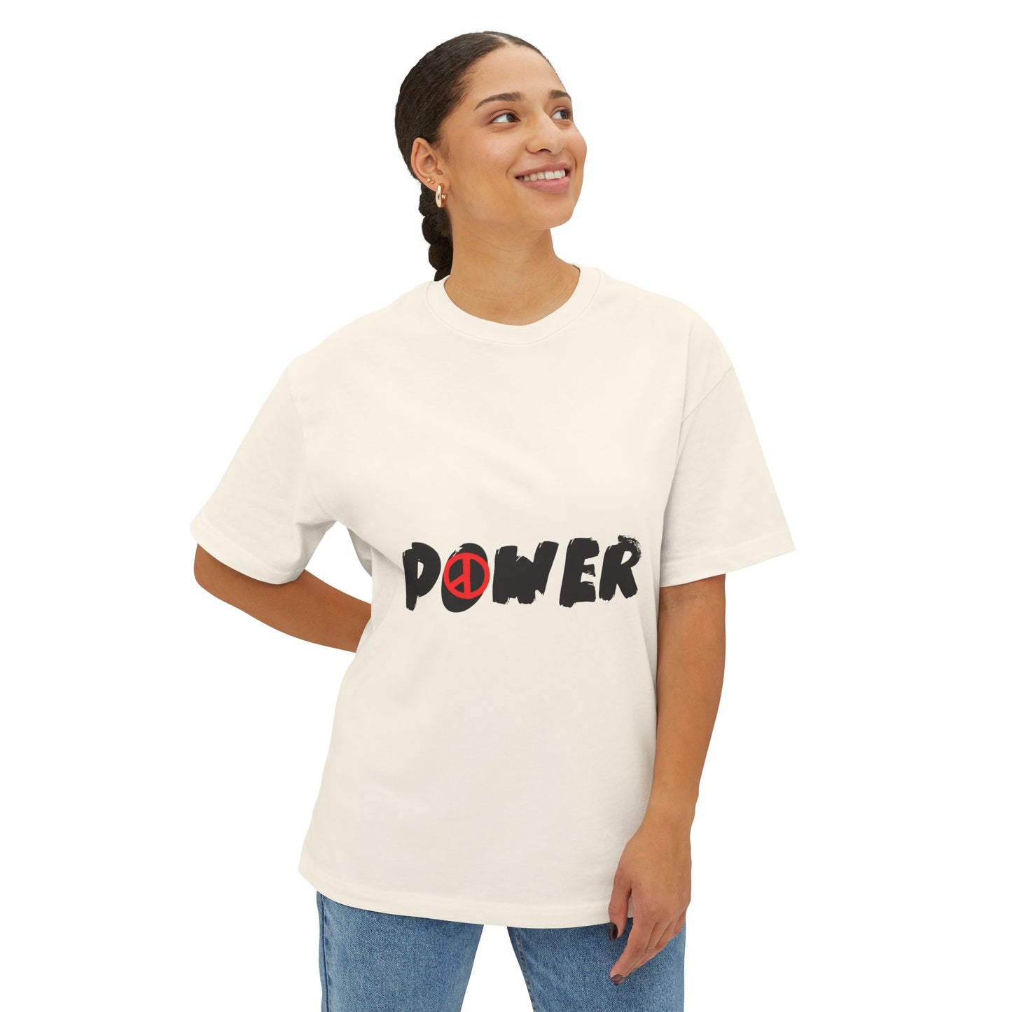 Peace Vibes Streetwear Unisex Oversized Boxy Tee
