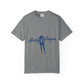 Bolt Silhouette-Unisex Dyed Tshirt