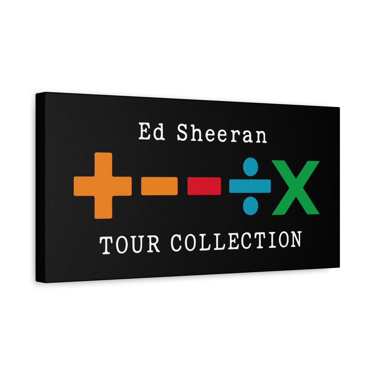 Matte Stretched Canvas, 1.25" Depth – Ed Sheeran Black Edition