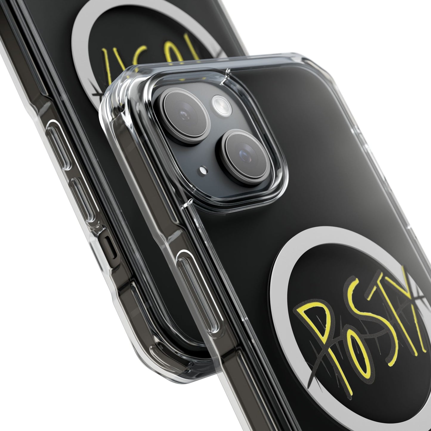 Abstract Black Barbed Wire Magnetic Impact Case