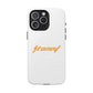 Orange Lightning Text Logo Tough Magnetic Case