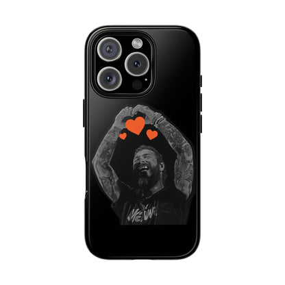 Tough iPhone Case (12–16 Pro Max) – Post Malone Heartfelt Wishes
