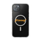 Orange Lightning Text Logo Magnetic Impact Case
