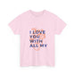 All My Heart Anatomical Art Unisex Heavy Cotton Tee